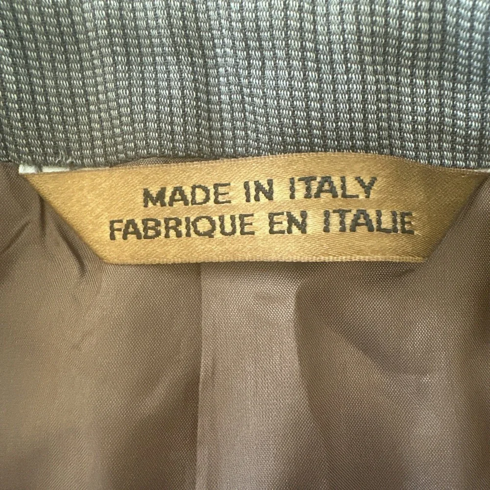 Vintage 90s Donna Karan Suit Jacket‎ 44R Blazer Sport Coat Made In Italy